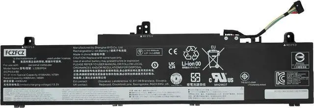 Main image of L22B3PG4 Battery 47Wh 4156mAh Replacement for Lenovo ThinkPad E14 Gen 5 / E16 Gen 1 Series SB11K63026 SB11N46023 L22X3PG4 L22D3PG4 L22M3PG4 L22L3PG5 L22B3PG5 L22D3PG5 L22M3PG5 11.31V 3-Cell