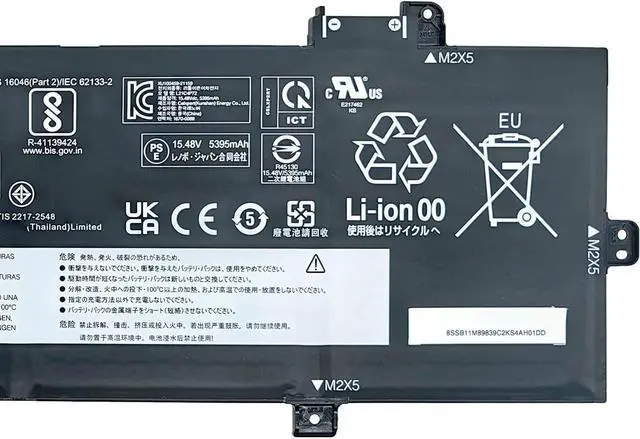 Alt view image 3 of 5 - L21C4P72 Battery 86Wh 5556mAh Replacement for Lenovo ThinkPad P16s Gen1 Gen2 / T16 Gen1 Gen2 Series SB10W51973 5B10W51872 L21D4P73 L21M4P74 L21M4P73 L21D4P72 L21L4P72 15.48V 4-Cell