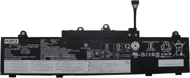 Main image of L23M3P70 Battery 46.5Wh 4112mAh Replacement for Lenovo ThinkPad L16 Gen 1 21L3 21L4 21L7 21L8 / L14 Gen 5 21L1 21L2 21L5 21L6 Series SB11H56294 5B11H56393 L23D3P70 5B11H56395 11.31V3-cell