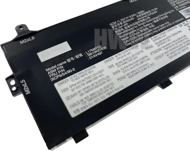 Alt view image 2 of 5 - HWW New 11.25V 99Wh 8.8Ah L17M6P52 Battery Compatible with Lenovo ThinkPad P72 P73 L17C6P51 01AV497 01AV498 SB10K97636 SB10K97637 Series