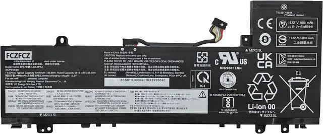 Main image of L22L3PA4 Battery 56.6Wh Replacement for Lenovo IdeaPad Slim 5-14ABR8 5-14IRL8 5-14IAH8 5-16ABR8 5-16IRL8 5-16IAH8 Series SB11K39364 SB11N45393 L22C3PA4 SB11N45426 L22B3PA4 L22M3PA4 11.52V
