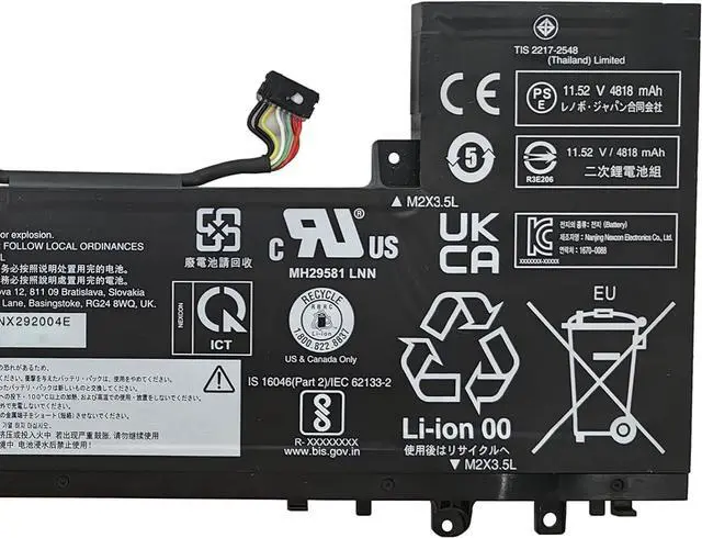 Alt view image 4 of 6 - L22L3PA4 Battery 56.6Wh Replacement for Lenovo IdeaPad Slim 5-14ABR8 5-14IRL8 5-14IAH8 5-16ABR8 5-16IRL8 5-16IAH8 Series SB11K39364 SB11N45393 L22C3PA4 SB11N45426 L22B3PA4 L22M3PA4 11.52V
