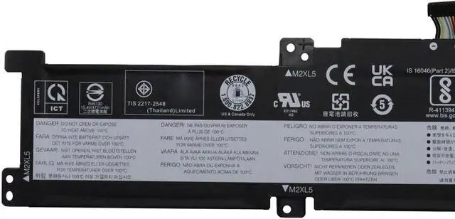Alt view image 2 of 4 - L21C4PH2 Battery 76Wh 4936mAh Replacement for Lenovo IdeaPad 5-15ABA7 5-15IAL7 Series 5B11F48159 5B11N51755 L21M4PH2 5B11F48161 5B11N51733 L21L4PH2 5B11F48155 5B11N51730 15.36V 4-Cell