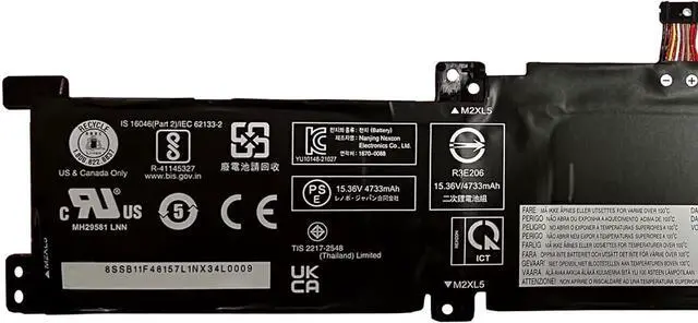 Alt view image 2 of 4 - L21L4PH2 Battery 76Wh 4947mAh Replacement for Lenovo IdeaPad 5-15ABA7 5-15IAL7 Series 5B11F48155 5B11N51730 L21C4PH2 5B11F48159 5B11N51755 L21M4PH2 5B11F48161 5B11N51733 15.36V 4-Cell