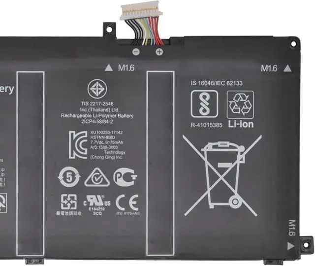 Alt view image 3 of 4 - ME04XL Battery 50.04Wh 6500mAh Replacement for HP Elite X2 1013 G3 2TT43EA 2TT41EA 2TT40EA 2TT15EA 2TT12EA 2TT10EA Series 937434-855 HSTNN-IB8D 937519-171 ME04 ME04050XL MEO4XL 7.7V 4-Cell