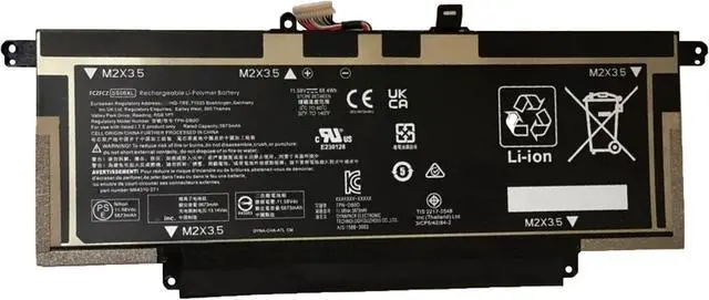 Main image of SS06XL Battery 68.4Wh 5673mAh Replacement for HP Elite Dragonfly G3 G4 Series TPN-DB0O M64310-271 M73476-005 11.58V 6-Cell