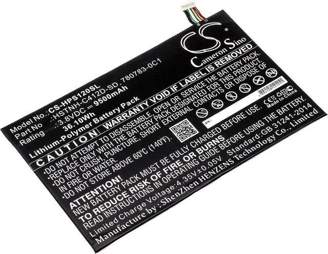 Alt view image 2 of 4 - Compatible with Battery HP 780731-2C1, 780783-0C1, 782644-005, 799168-001, DN02, HSTNH-C412D, HSTNH-C412D-SD K7X87AA, K7X87AA#ABA, K7X88AA, Pro Slate 12, QC8074