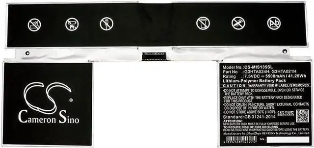 Alt view image 3 of 3 - VI VINTRONS Battery for Microsoft Surface113.5, Surface213.5, Surface213.5 1703,