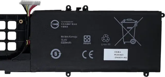 Alt view image 3 of 5 - RC30-0423 Battery 82Wh Replacement for Razer Blade 17 Early 2022/17 RTX 3080 Ti / RZ09-0423 RZ09-0423PGD3-R3G1 RZ09-0423EGA3-R3G / Pro 17 RTX 3080 Series RZ09-0368 15.4V