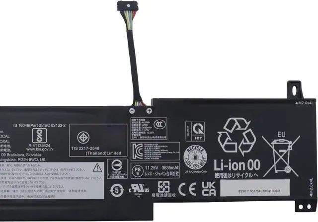 Alt view image 3 of 4 - L21C3PF0 Battery 42Wh Replacement for Lenovo IdeaPad 1-14IJL7 1-14ADA7 1-14ALC7 1-14AMN7 1-15IJL7 1-15ALC7 1-15AMN7 Series 5B11D96113 5B11N51734 L21D3PF0 L21M3PF1 L21M3PF0 L21L3PF0 11.25V