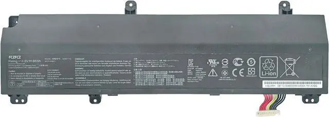 Main image of A42N1710 Battery 88Wh Replacement for ASUS Rog Strix GL702V GL702VI GL702VI-1A GL702VI-BA004R GL702VI-BA007T GL702VI-BA012T GL702VI-BA012T Series A42LM5H 0B110-00490000 41CR19/66-2 14.8V