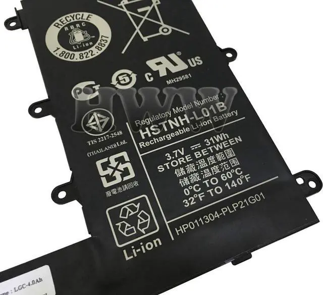 Alt view image 3 of 4 - HWW New 3.7V 31Wh 8380mAh CD02031 Battery Compatible with HP Omni10 Pro Tablet 610 CD02 HSTNH-L01B 733057-421 740479-001 HSTNH-Q12C Series