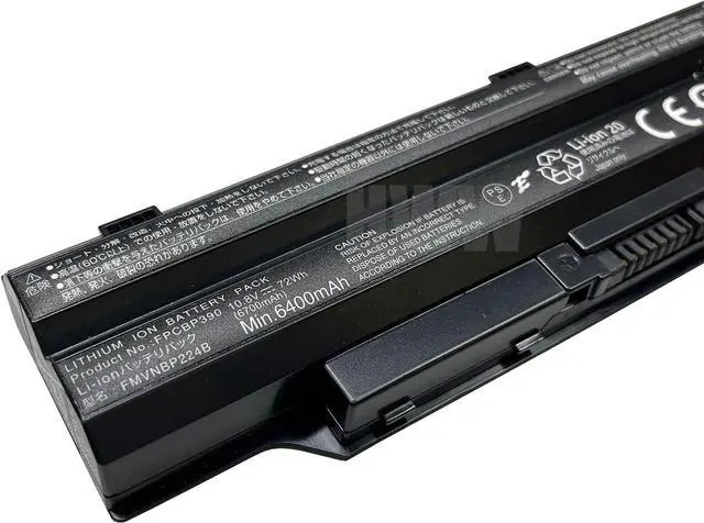 Alt view image 2 of 4 - HWW New 10.8V 72Wh 6700mAh FPCBP390 Battery Compatible with Fujitsu LifeBook SH782 FPCBP391 FPCBP392 FMVNBP224B Series