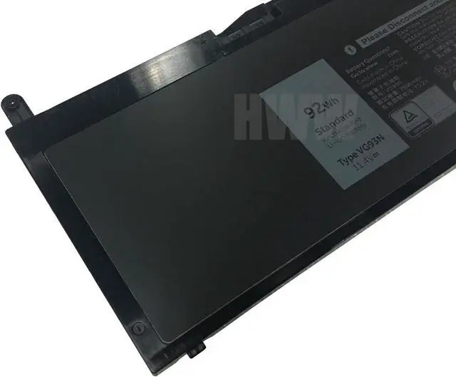 Alt view image 2 of 4 - HWW New 11.4V 92Wh Battery Replacement for VG93N Dell Precision 15 3520 Series