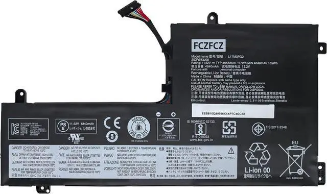 Main image of L17M3PG2 Battery 57Wh Replacement for Lenovo Legion Y530-15ICH-1060 Y540-15IRH Y545 Y7000-2019 Y7000P-1060 Series SB10W67189 5B10W67380 5B10Q88555 L17C3PG2 5B10W67279 5B10W69457 11.52V
