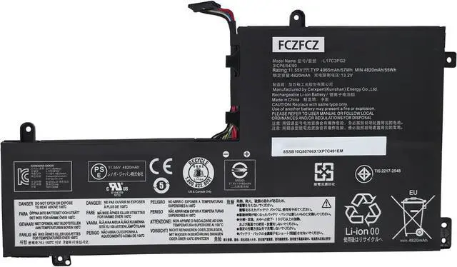 Main image of L17C3PG2 Battery 57Wh Replacement for Lenovo Legion Y530-15ICH-1060 Y540-15IRH Y545 Y7000-2019 Y7000P-1060 Series SB10W67182 5B10W67279 5B10W69457 5B10T31045 5B10Q88559 L17M3PG2 11.55V