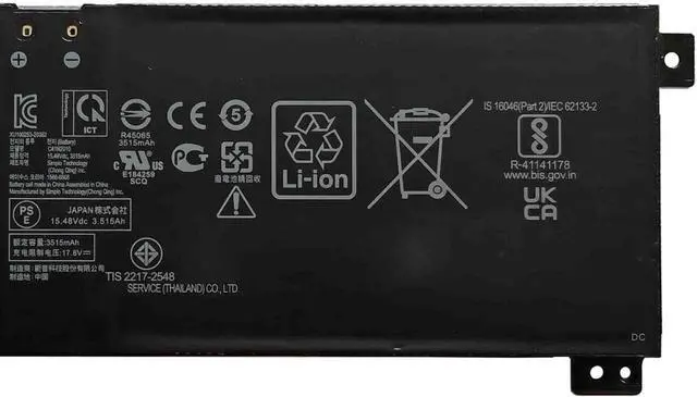 Alt view image 3 of 4 - C41N2010 Battery 56Wh 3620mAh Replacement for ASUS ROG Strix G15 G513IC G513IH G513QC G513QE G713QE Series 0B200-03890000 0B20003890000 4ICP4/63/103 15.48V 4-Cell