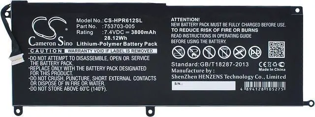 Main image of 7.4V KK04XL 753329-1C1 775691-001 753703-005 HSTNN-IB6E HSTNN-UB6E Battery Replacement for Pro Tablet x2 612 G1(P3E13UT) Pro Tablet x2 612 G1(J9Z41AW) Pro Tablet x2 612 G1(P3E15UT)