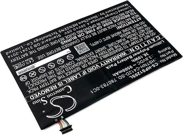 Alt view image 4 of 5 - VINTRONS 780783-0C1, 782644-005, DN02, HSTNH-C412D-SD Replacement Battery for HP K7X87AA, K7X87AA#ABA, Pro Slate 12,