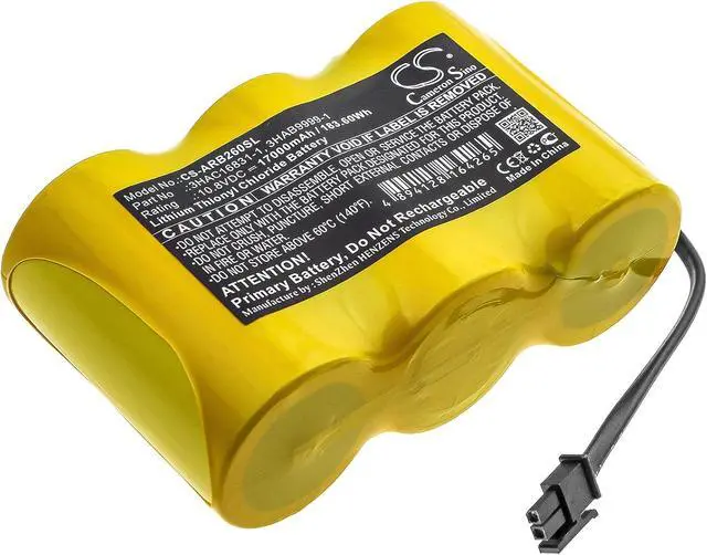 Main image of 10.8V Battery Replacement for ABB 3HAC16831-1, 41A030BJ0001, 41AO3OBJOOO1 IRB 140 M2000, IRB 140 M2000A, IRB 1400 M2000, IRB 1400 M2000A, IRB 1400 M2004