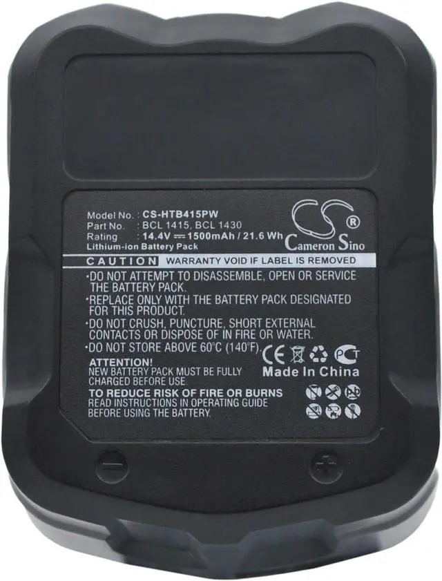Alt view image 5 of 5 - Replacement for Battery Hitachi DV 14DV, DV 14DVA, DV 14DVKS, G 14DL, UB 18D, UB 18DL, WH 14D, WH 14DA, WH 14DAF2, WH 14DH, WH 14DL, WH 14DM, WH 14DMB