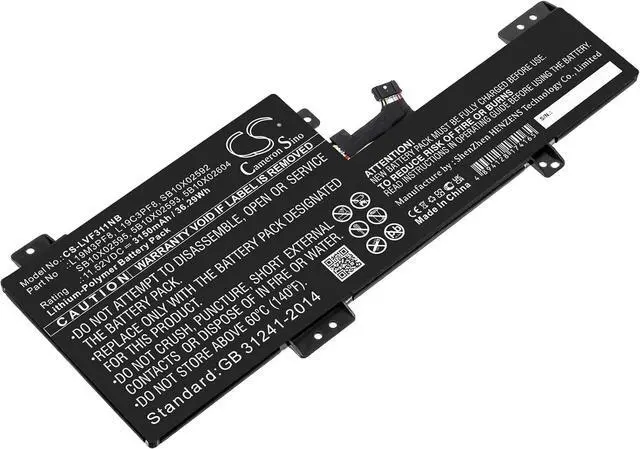 Alt view image 2 of 5 - ELMEKO Replacement for Battery Compatible LEN0V0 L19M3PF8, SB10X02592, SB10X02595, Flex 3-11IGL05 82B2000XAU, Flex 3-11IGL05 82B2000YAU, Flex 3-11IGL05 82B2001KAU (3150mAh/11.52V)