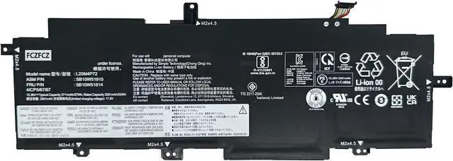 Main image of L20M4P72 Replacement for Lenovo ThinkPad T14s Gen 2 20XG 20WN 20WM 20XF Series SB10W51915 5B10W51814 L20L4P72 SB10W51914 5B10W13976 L20D4P72 5B10W51816 L20C4P72 5B10W51815 15.36V 57Wh