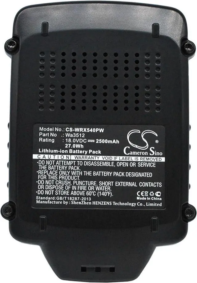Main image of 1500mAh Replacement Battery for Work WA3572 WA3551.1 (18.0V)