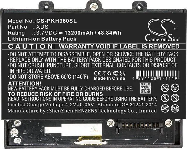 Alt view image 3 of 4 - 13200mAh/3.7V Replacement Battery for Peaktech Oscilloscope 1360 P 1375 P 1363 P 1362 P 1340 P 1360 P 1370 Oszilloskop 1360 1360 P 1355 P 1341 XDS