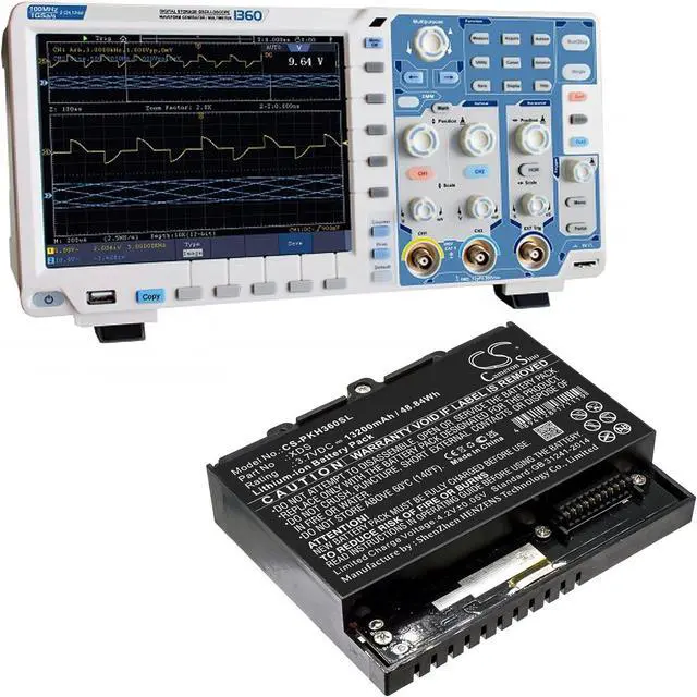 Alt view image 4 of 4 - 13200mAh/3.7V Replacement Battery for Peaktech Oscilloscope 1360 P 1375 P 1363 P 1362 P 1340 P 1360 P 1370 Oszilloskop 1360 1360 P 1355 P 1341 XDS
