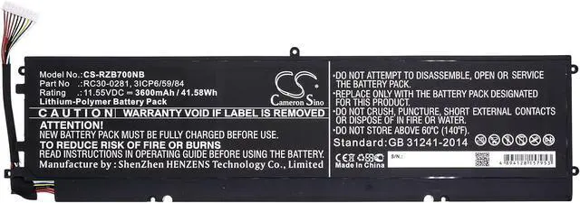 Alt view image 3 of 4 - XSP Replacement Battery for Blade Stealth 13, Blade Stealth 13 2020, Blade Stealth 13 GTX Edition, Blade Stealth 2018, Blade Stealth i7-8565U, Blade Stealth 2019, 2018 Blade Stealth PN