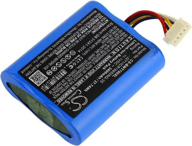 Alt view image 2 of 7 - LIONX Battery Replacement for Audio Speaker Fit Model Bowers & Wilkins T7 Part Number Bowers & Wilkins J271/ICR18650NQ-3S 3400mAh / 37.74Wh 11.1v Li-ion Blue