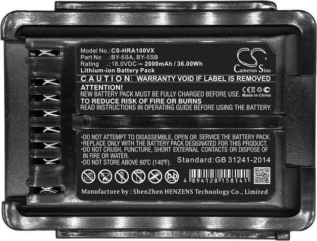 Alt view image 3 of 3 - VI VINTRONS Battery for Sharp EC-A1R-P, EC-AP500-P, EC-AP700-N, EC-AR2S-P,