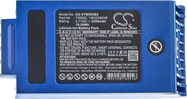 Alt view image 6 of 6 - 3.7v Compatible with Battery Vocollect 136020805B, 730022, 730040, BT700 A4700, A500, T5, Talkman A500, Talkman T5
