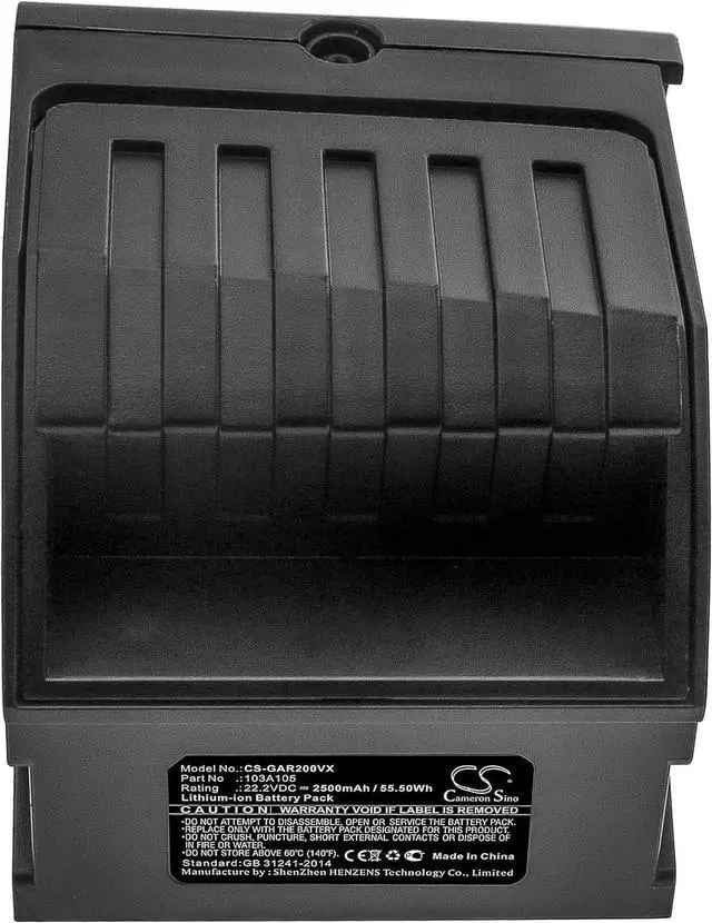 Alt view image 5 of 6 - 22.2V High-Performance Replacement Battery for Gtech AR29 AirRam MK2 K9 AR20 AirRam MK2 AR30 AR21 with 103A105/2500mAh