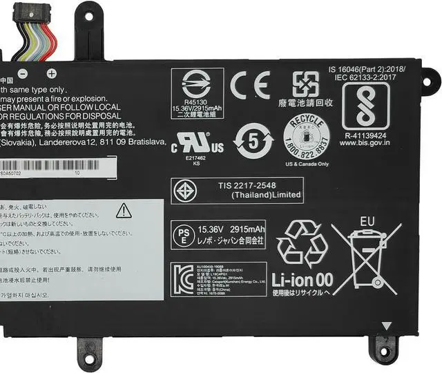 Alt view image 3 of 5 - L19C4PG1 Replacement for Lenovo ThinkPad 11E Yoga Gen 6 20SE 20SF Series SB10T83125 5B10W13882 L19M4PG1 SB10T83124 5B10W13881 15.36V 46Wh 2995mAh 4-Cells