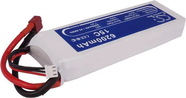 Alt view image 2 of 5 - Replacement Battery Compatible for RC CS-LT105RT (6200mAh/7.4V), CS-LT105RT Battery