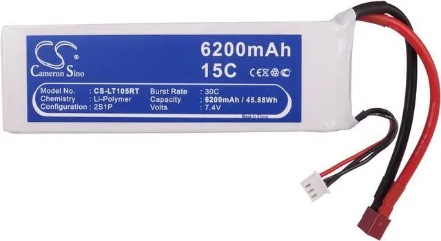 Alt view image 5 of 5 - Replacement Battery Compatible for RC CS-LT105RT (6200mAh/7.4V), CS-LT105RT Battery