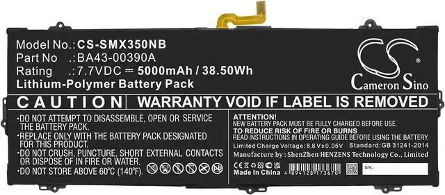 Alt view image 3 of 5 - 7.7V BA43-00390A Battery Replacement for Chromebook 15.6" XE350XBA-K01US