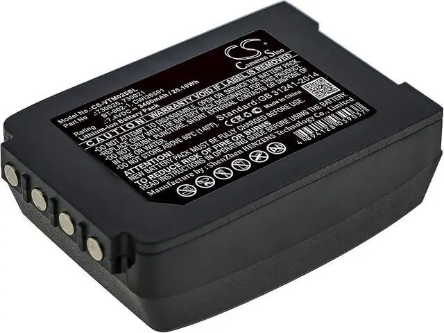 Main image of Replacement Battery Compatible for Vocollect Talkman T2 Talkman T2X (3400mAh/7.4V), 730025 CWI26591 BT-602-1 730021 Battery