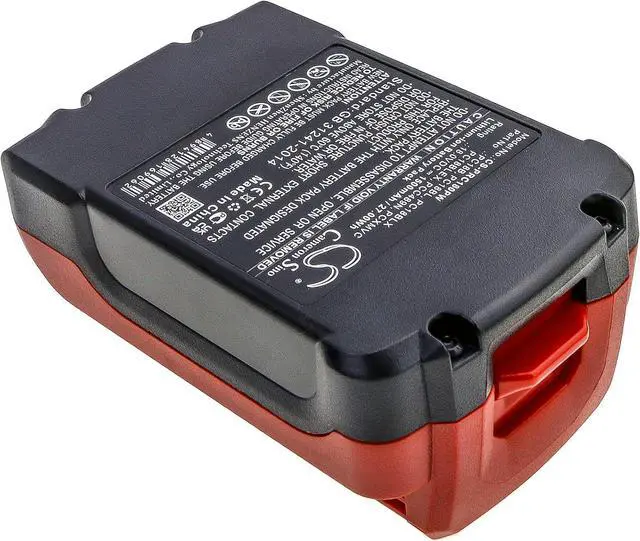 Alt view image 5 of 6 - 18v Compatible with Battery Porter Cable PC18B, PC18BL, PC18BLEX, PC18BLX, PCC489N, PCXMVC PC1800D, PC1800L, PC1800RS, PC1801D, PC186C, PC18CS, PC18ID