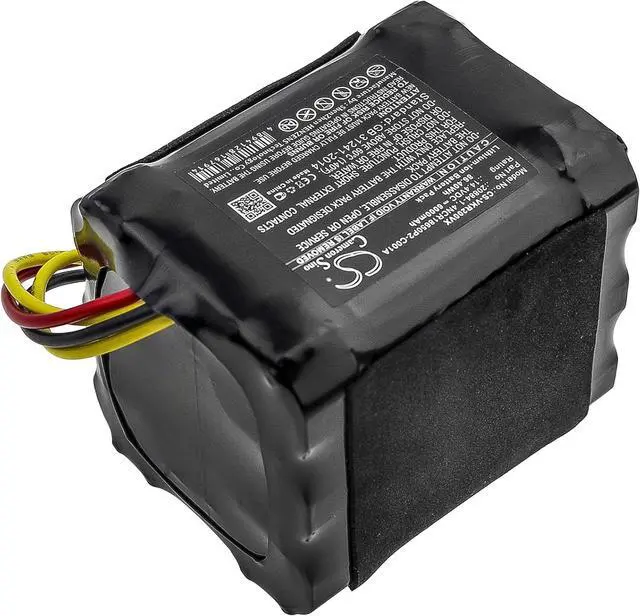 Main image of Compatible with Battery for Vorwerk 20884-1, 4NCR18650P2-C001A, 4NCR18650P2-C002A, Kobold VR200 (6000mAh)