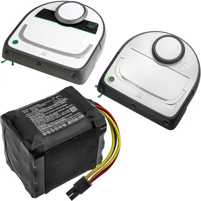 Alt view image 3 of 6 - Compatible with Battery for Vorwerk 20884-1, 4NCR18650P2-C001A, 4NCR18650P2-C002A, Kobold VR200 (6000mAh)