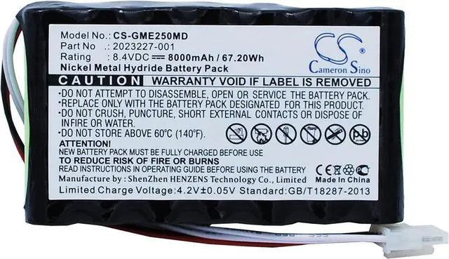 Alt view image 5 of 6 - SPANN Battery Replacement for GE MS CARESCAPE Monitor B850, UL Voluson P8, Part No: 2023227-001, 2023852-029, AMED2250, M2828, M2828NO, N1082 8.4V