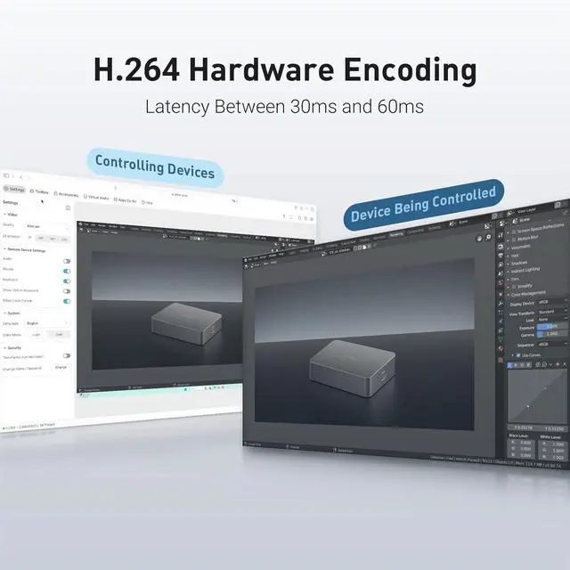 Alt view image 3 of 7 - Comet (GL-RM1) Remote KVM Control Over Internet, 4K@30Fps, Tailscale Support, Remote Keyboard, Video, MouseInstall OS Via BIOS Control, Adapted KVM Switches, Mouse Jiggler for Home Work