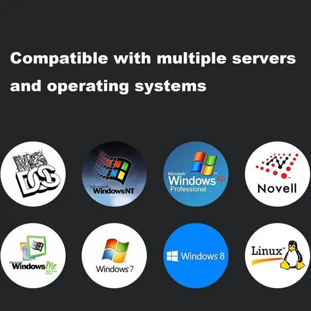 Alt view image 5 of 7 - Ennovor MT-VIKI Rack KVM Switch w/ 19'' LCD Monitor, Rackmount KVM Monitor Console Drawer+Keyboard+Touchpad+8 VGA Cable, Support OSD/Hotkey/Button Switch, 1280X1024@60H