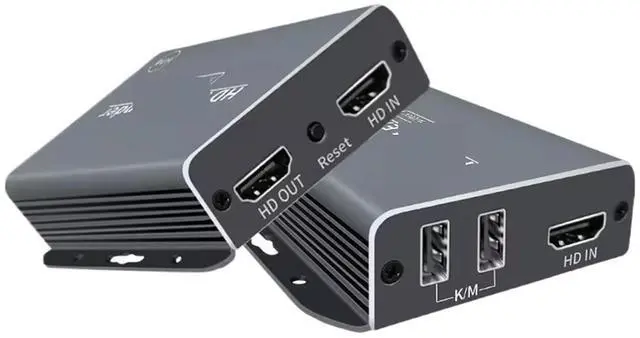 Main image of Ennovor HD 60M KVM Extender Rj45 Ethernet 1080P USB Extender via Network Switch Mouse Keyboard for DVD Camera Laptop PC to TV Monitor(EU Plug)