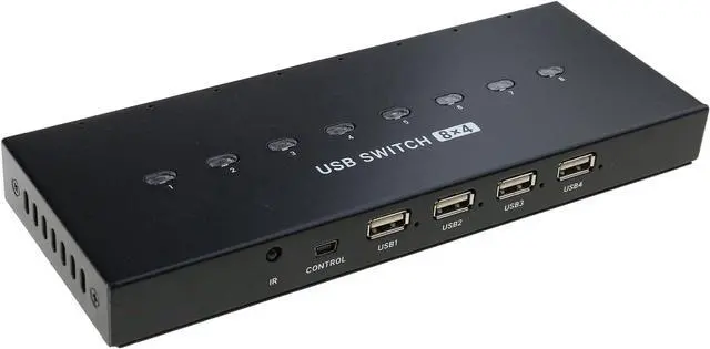 Alt view image 6 of 7 - USB2.0 Manual Sharing Switching Printer Sharing Device USB Hubs 8 In 4 Out Data Transfer Hubs Converters USB Switching Selectors