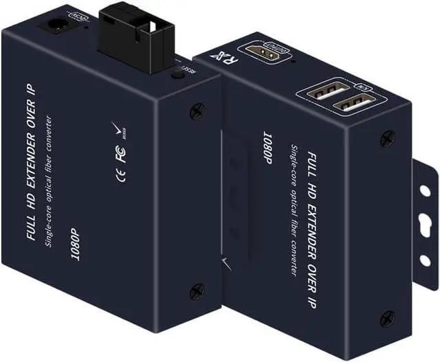 Main image of Ennovor 1080P 60Hz HDMI Optical Extender with HDMI Loop-Out USB KVM 20KM Fiber Optic Video Converter Transceiver Optical Terminal HDCP1.4