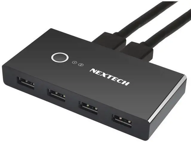 Alt view image 2 of 2 - Ennovor Dual PC USB Keyboard/Mouse Switch